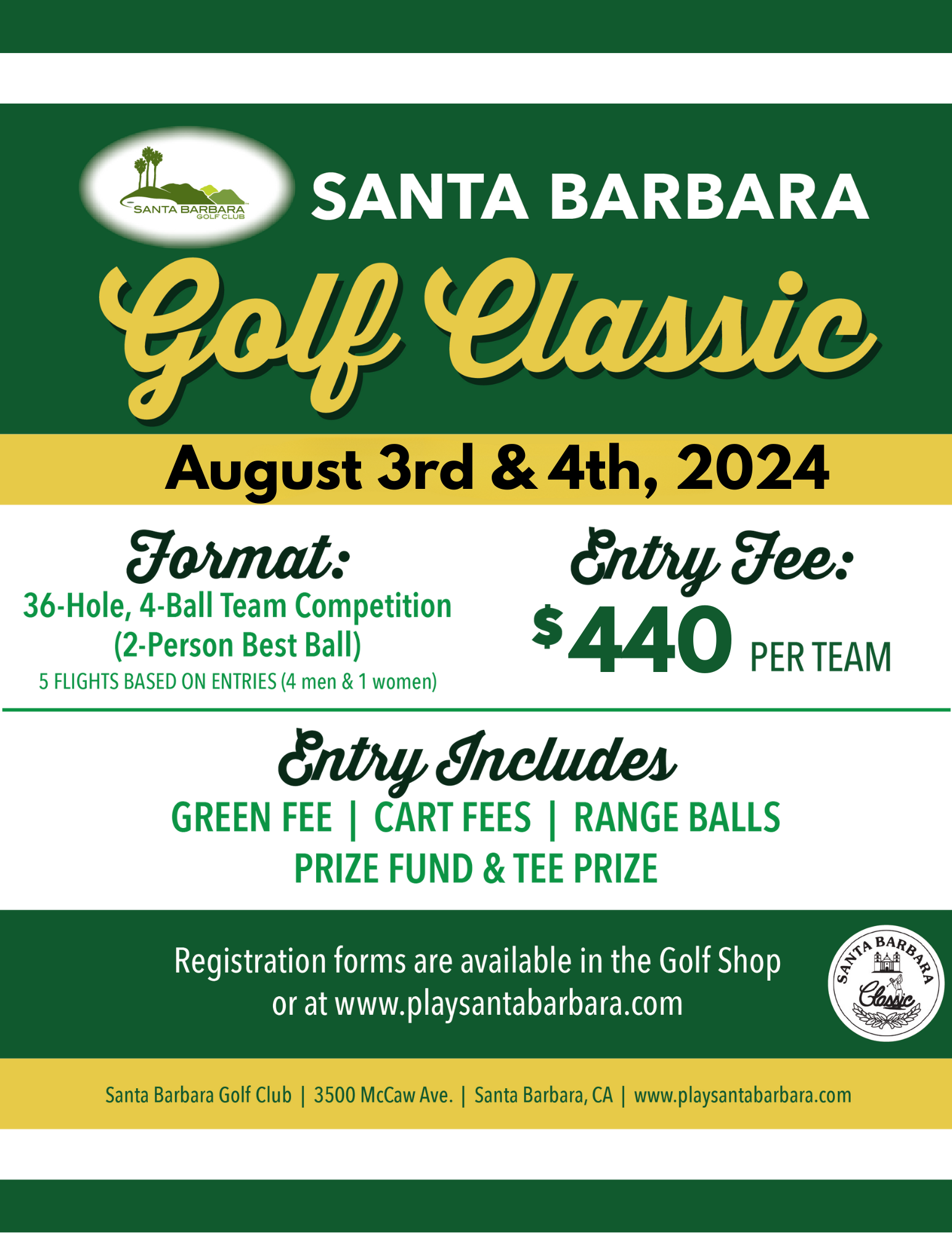 Golf Classic Santa Barbara Flyer