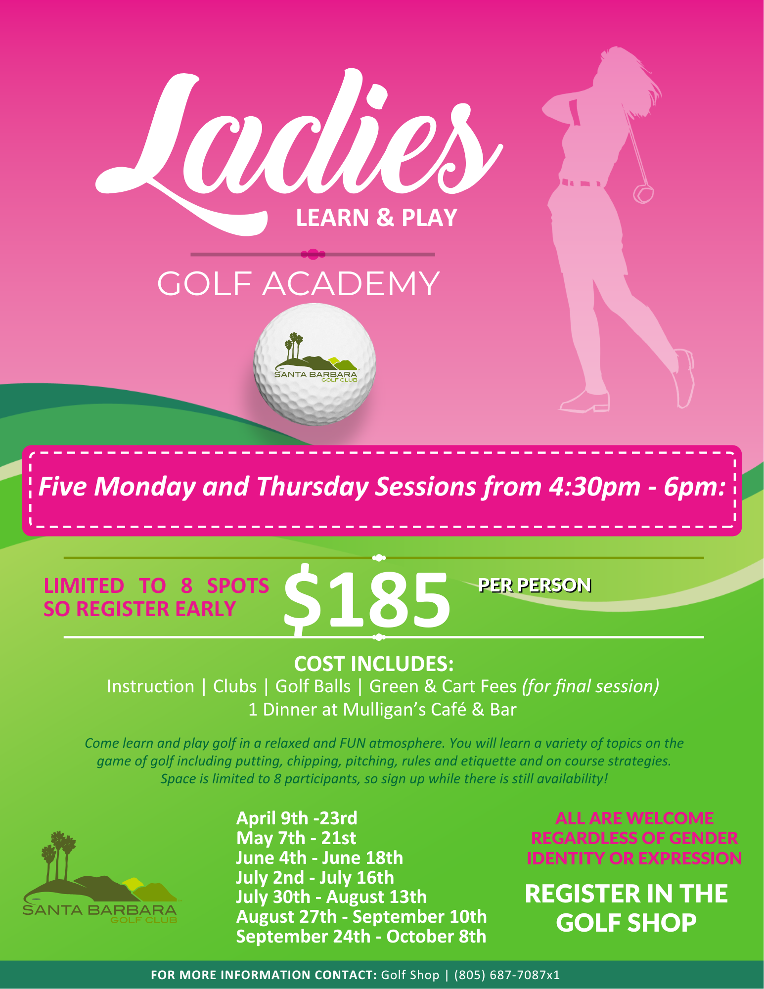 Ladies Learn Play flier