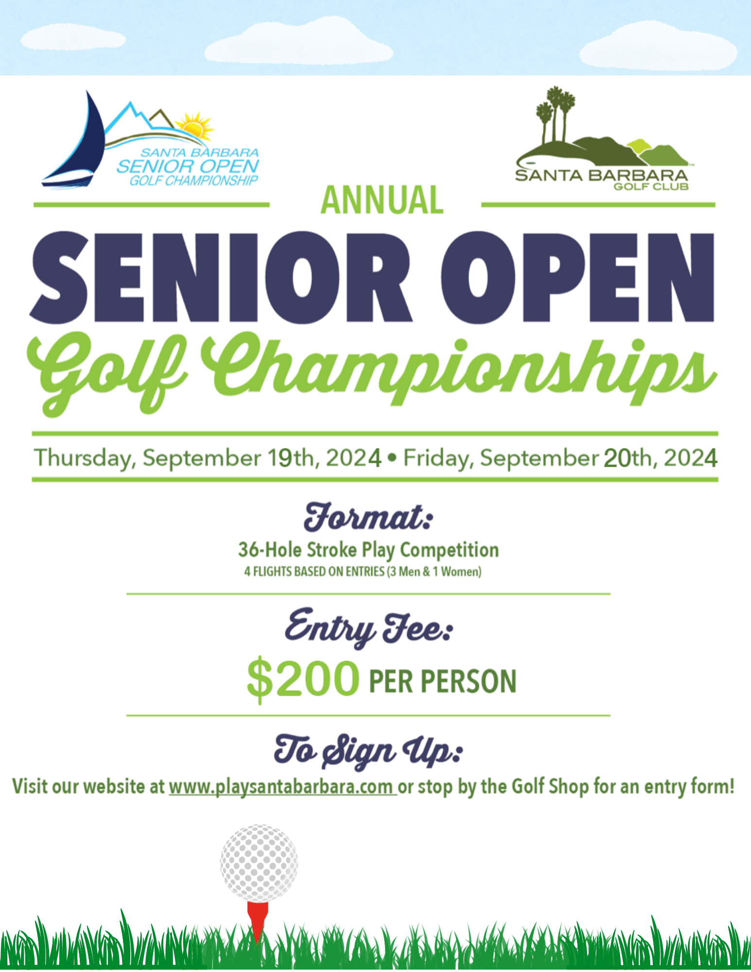 Senior Open Championship Santa Barbara Flyer