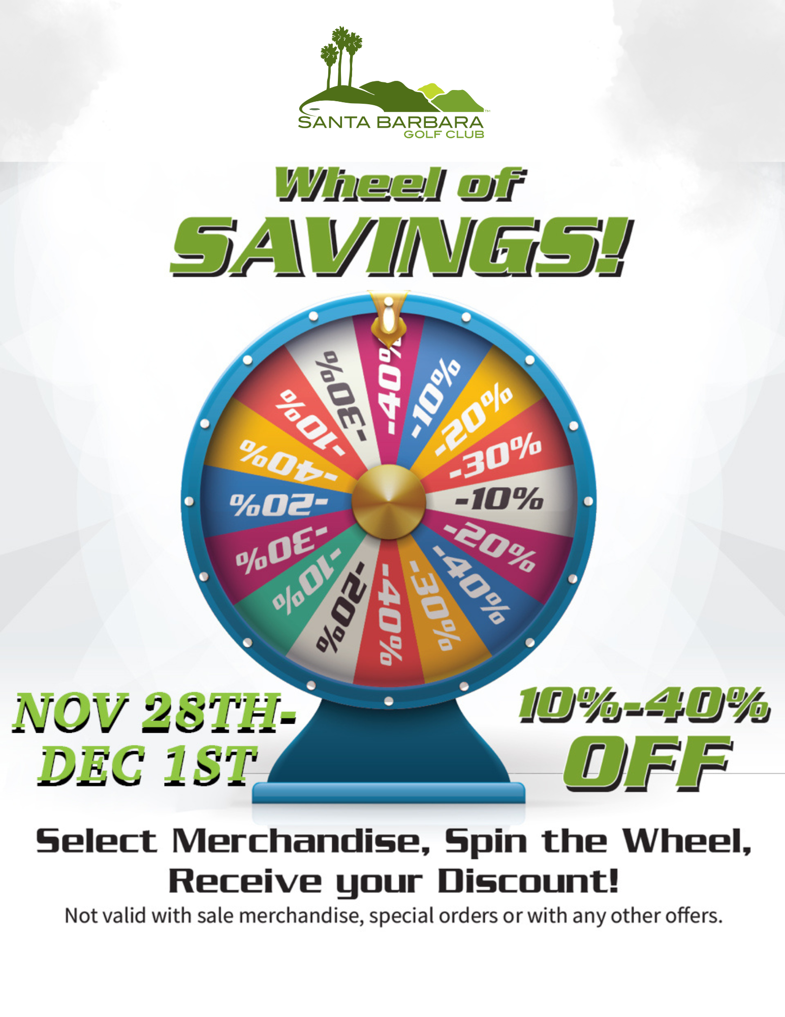 Wheel of Savings Santa Barbara Flyer